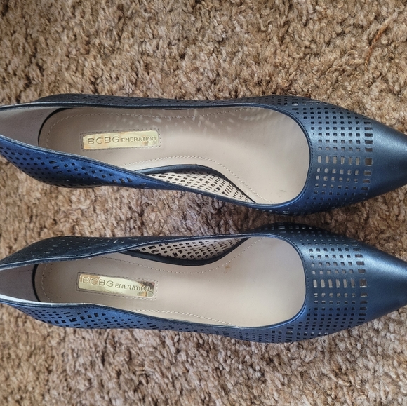 BCBG Odina Leather Mesh Heels - Picture 4 of 4